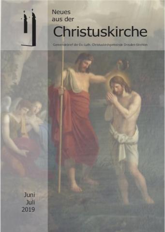 Titelbild mit Gemälde von der Taufe Jesu durch Johannes